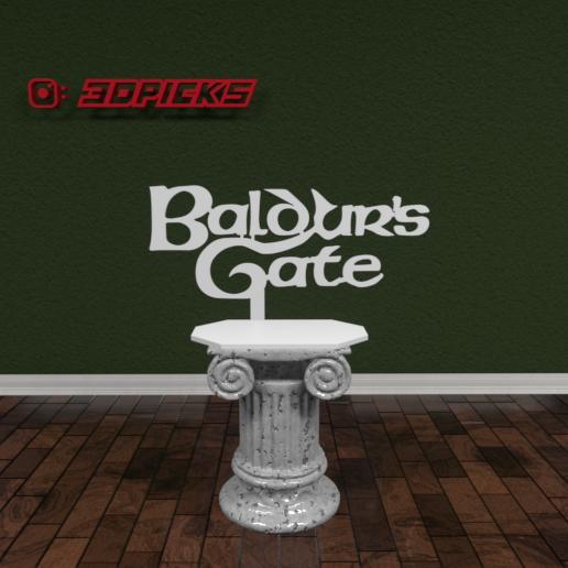 Baldurs Gate Logo 3d model