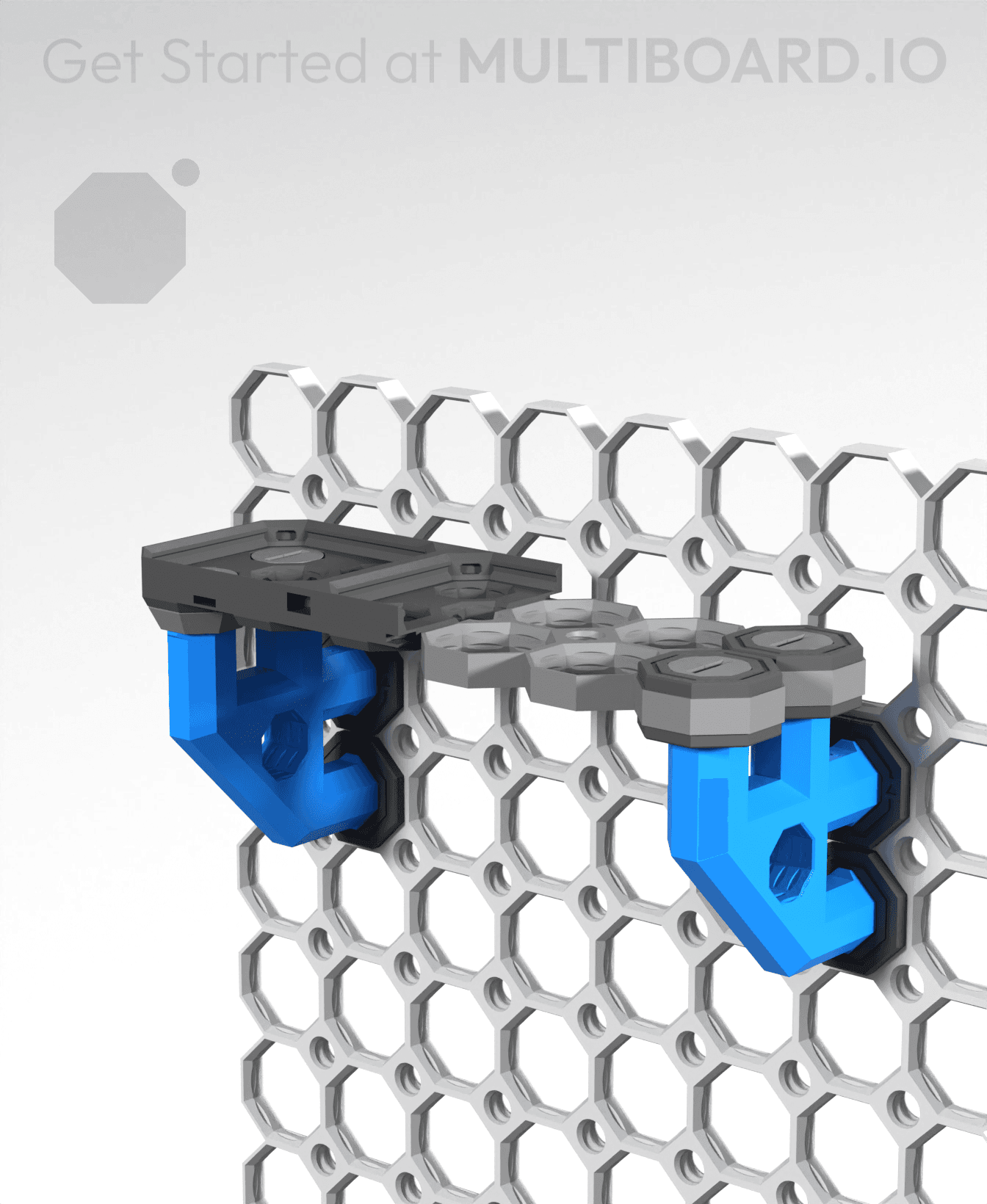 2x2 Bracket - Bolt-Locked Inserts 3d model