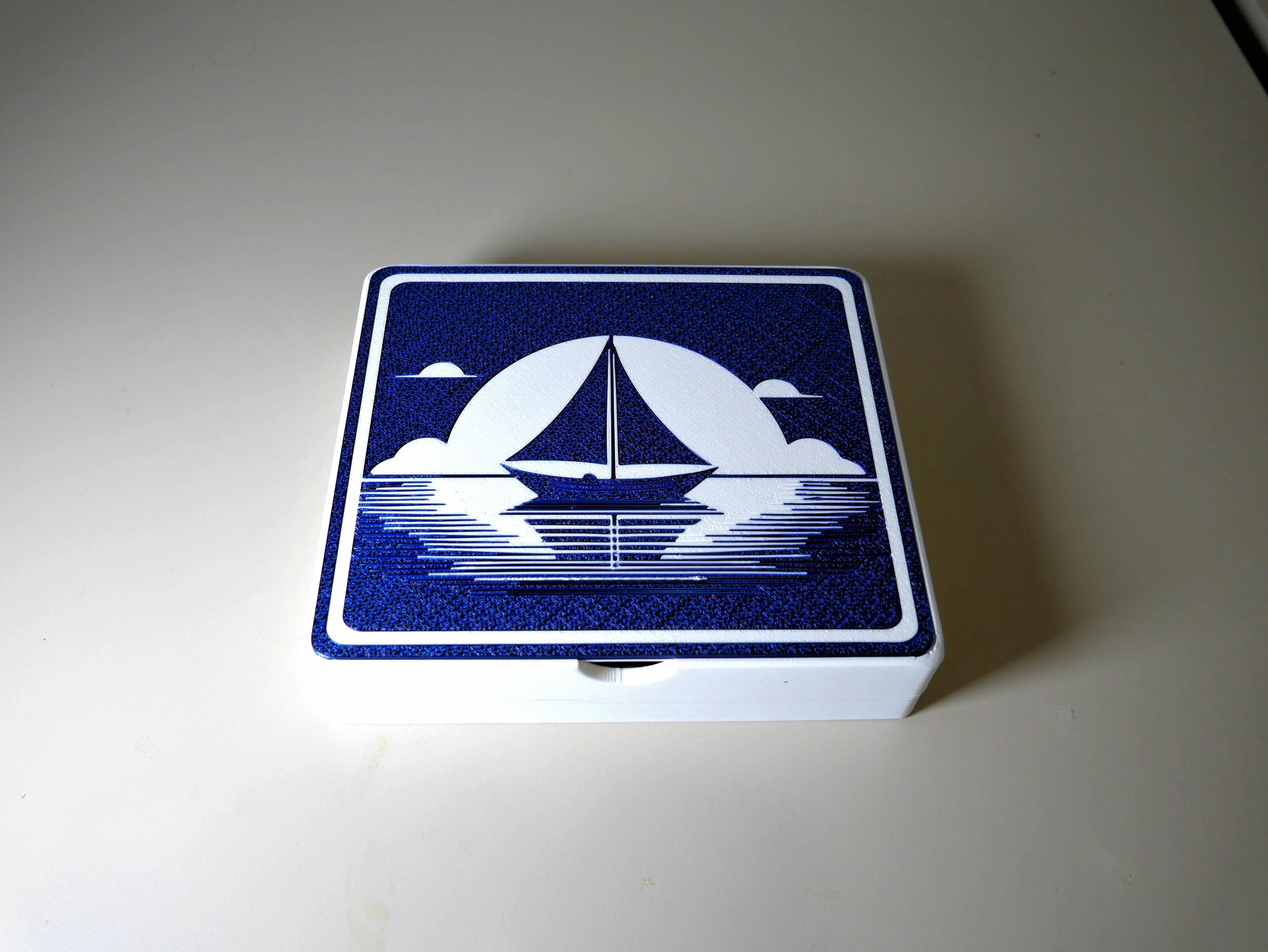 Gift Box for String Sailboat - 70 percent 3d model