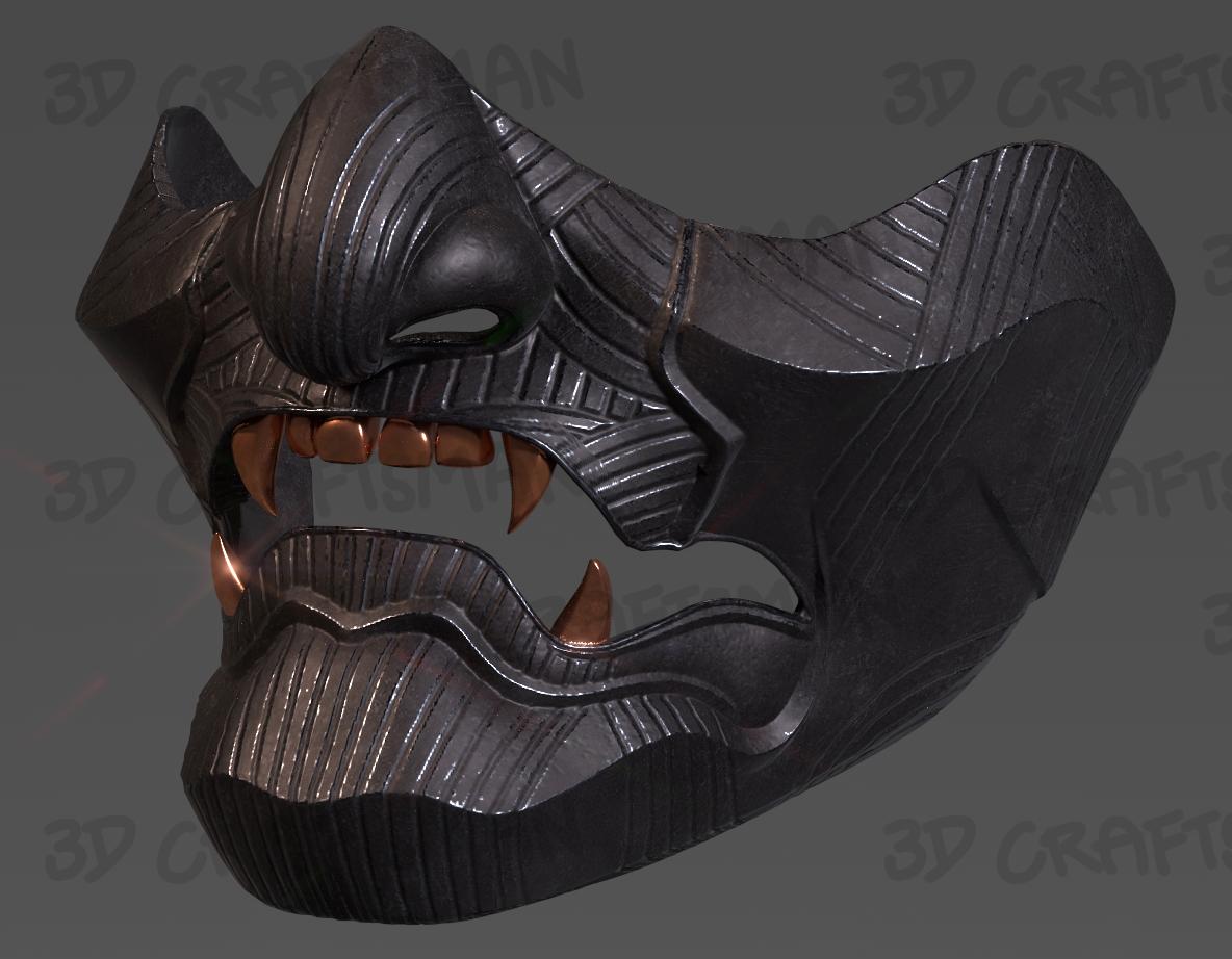 Ghost of Tsushima Sakai Mask 3d model