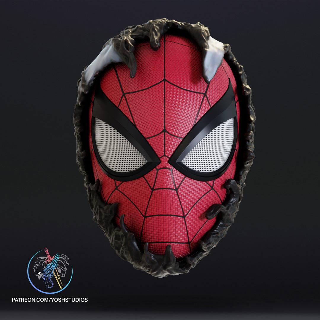 Venom Spiderman Mask 3d Print File STL 3d model