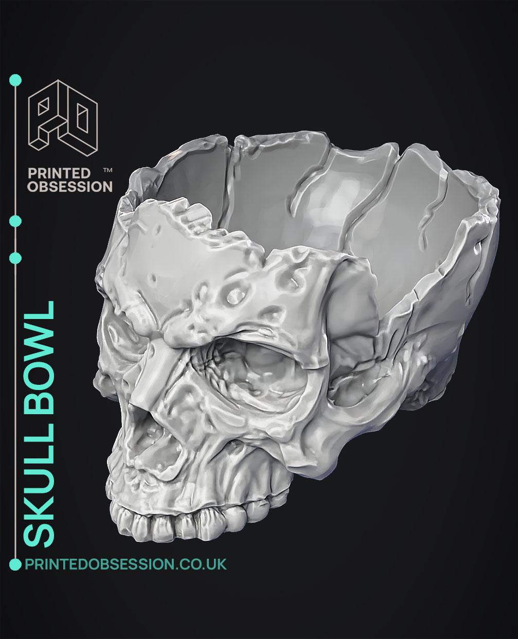 Skull Bowl - Halloween Decoration 3d model