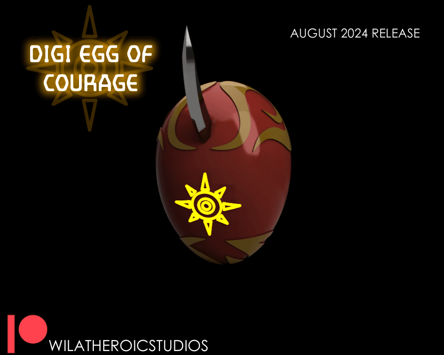 Digi Egg of Courage Prop 3d model