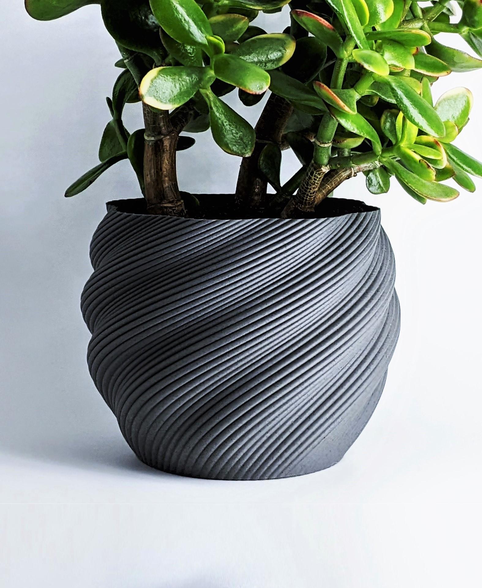 Plant Pot Modern "Diluvian" for succult planters to big pots 3d model