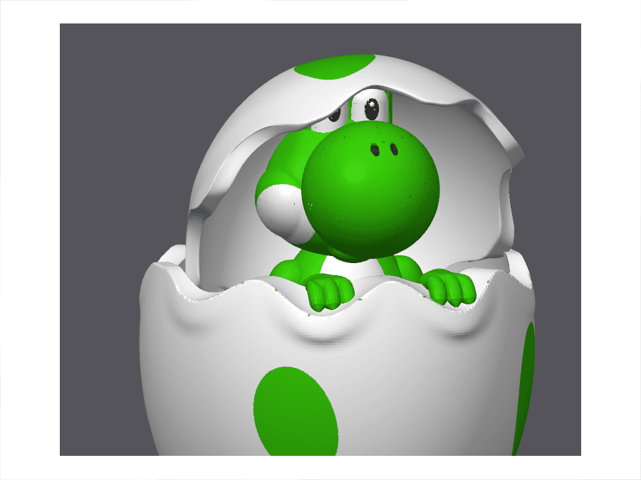 Yoshi Easter Egg #throwback 3d model