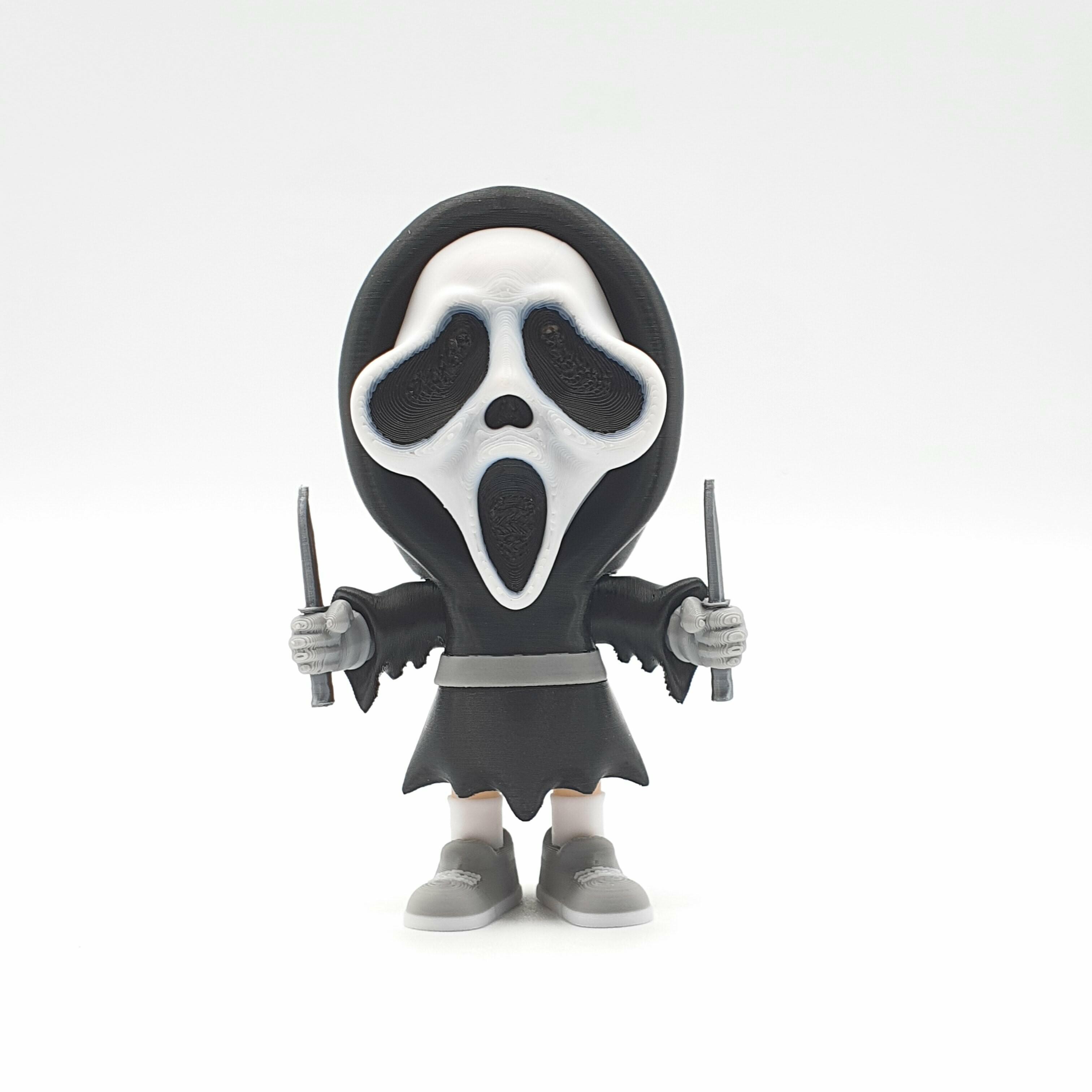 GHOST FACE SCREAM HALLOWEEN CHIBI 3d model