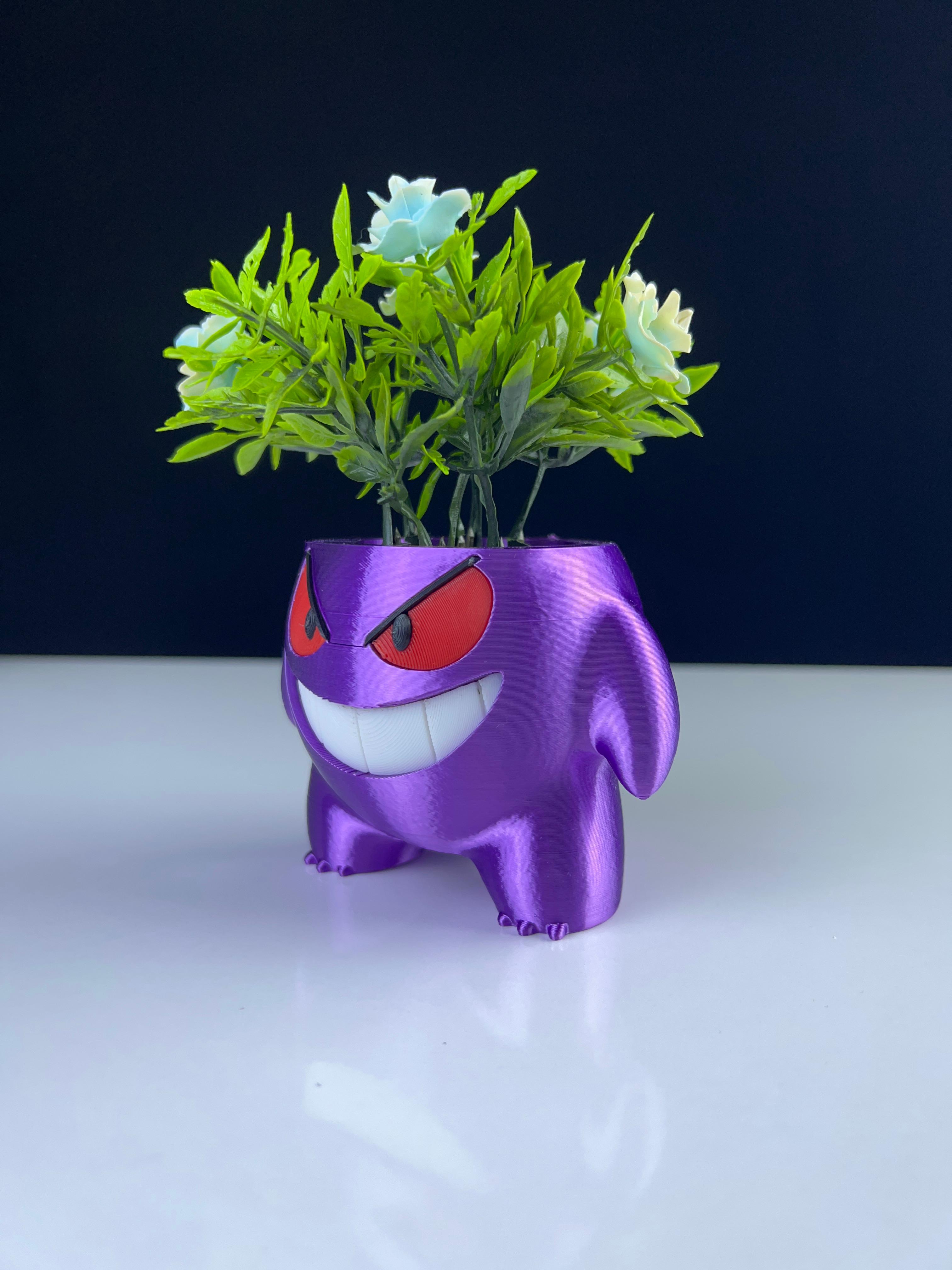 gengar planter complete (1).stl 3d model