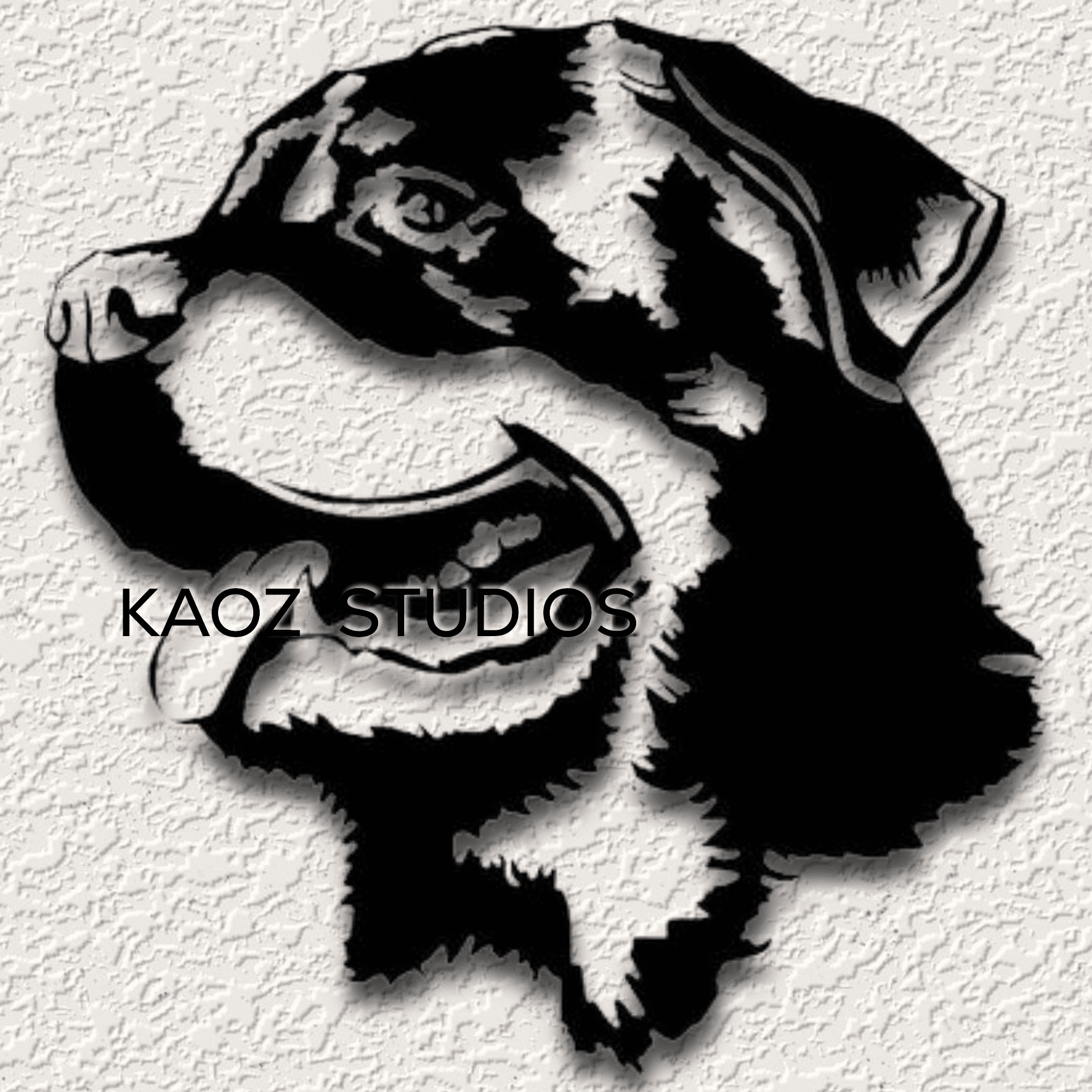 rottweiler wall art rottie wall decor dog breed decoration 2d animal 3d model