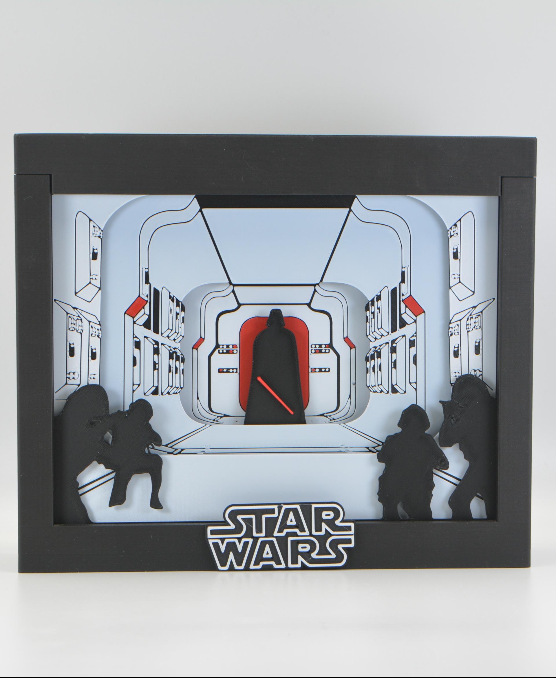 Star Wars Boarding of the Tantive IV Shadow Box 3d model