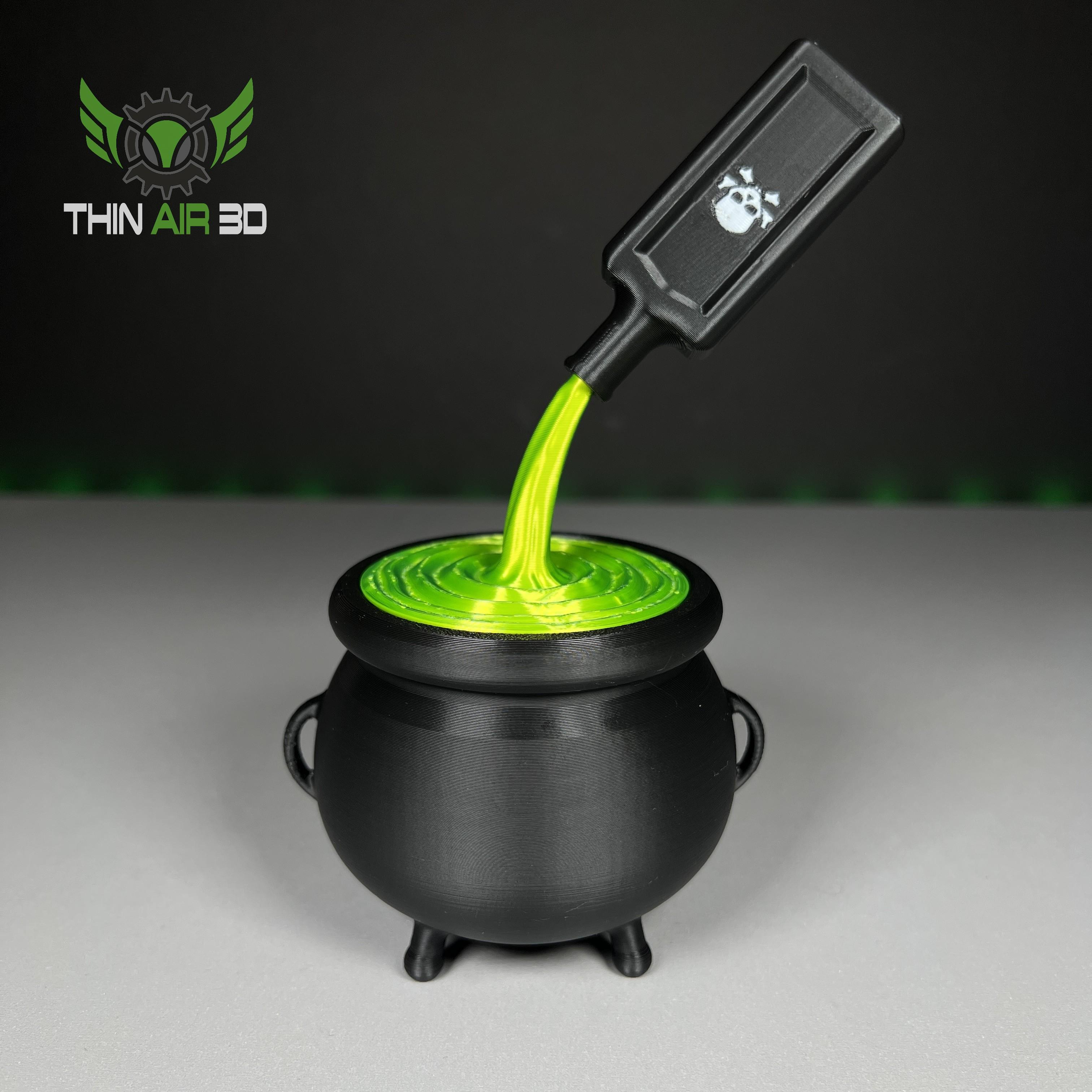 Halloween Cauldron w/ Locking Lid 3d model