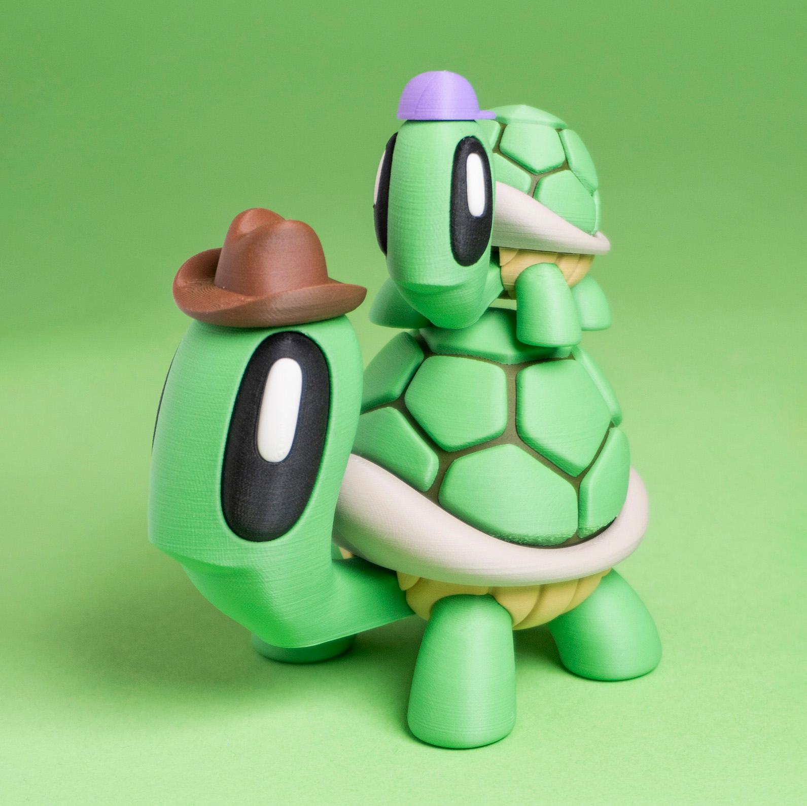 Blob Turtle - Articulated Fidget Toy 3d model