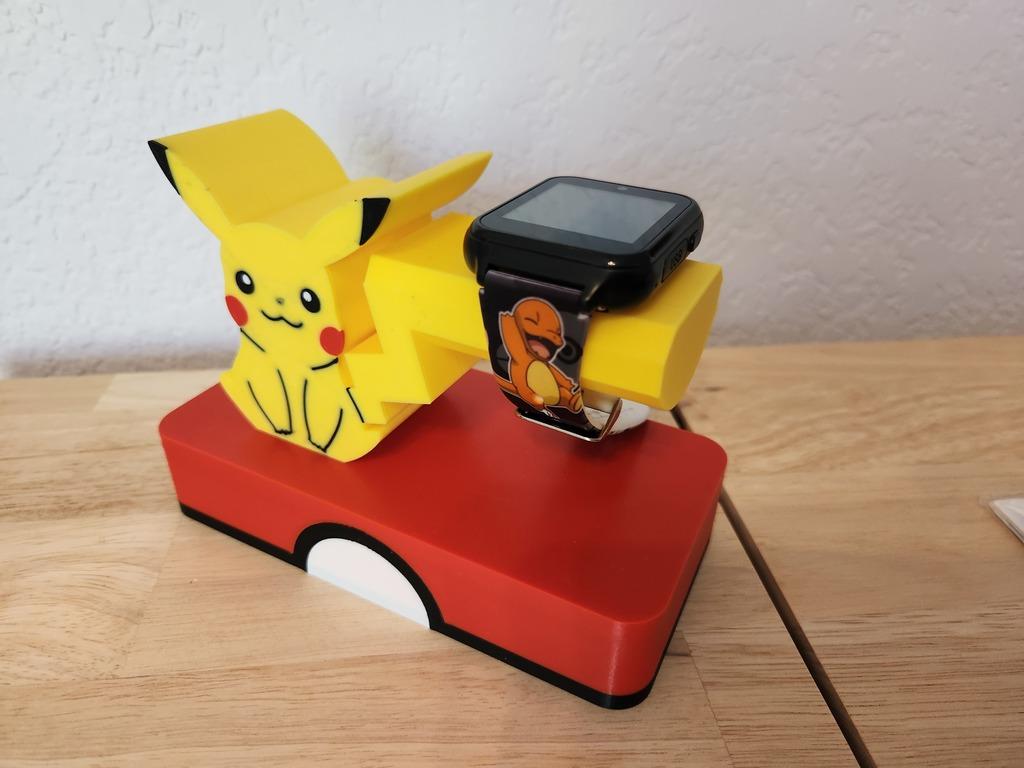 Pikachu Watch Stand for Pokemon Watch 3d model