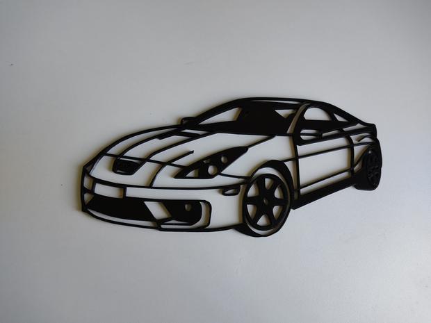 Toyota Celica Silhouette and Toyota logo 3d model