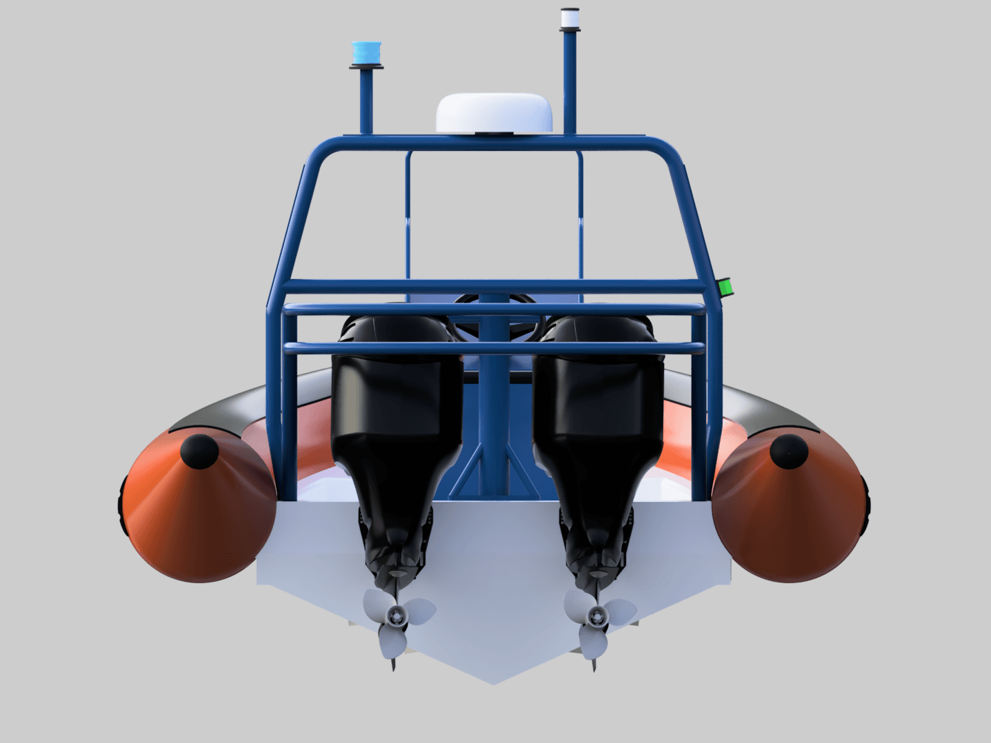 Zodiac 1/20 type Milpro SRR 750 SNSM semi-rigid intervention boat 3d model