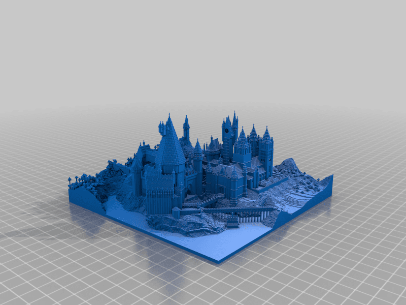 Minecraft Hogwarts College 3d model