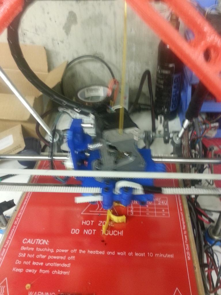 prusa x carriage with auto leveling probe 3d model