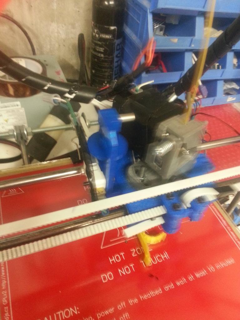 prusa x carriage with auto leveling probe 3d model
