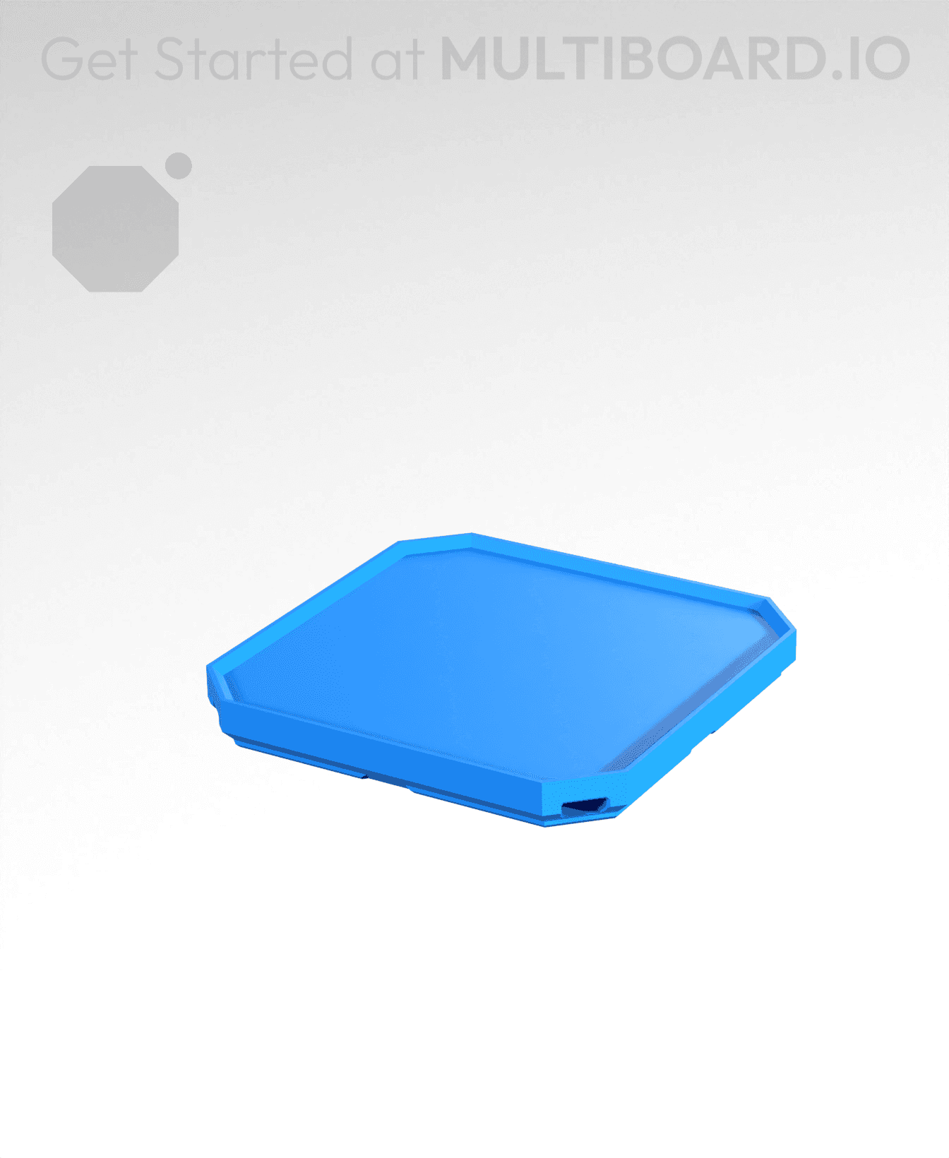 1x1x0.25 - Bin - Multibin Insert 3d model