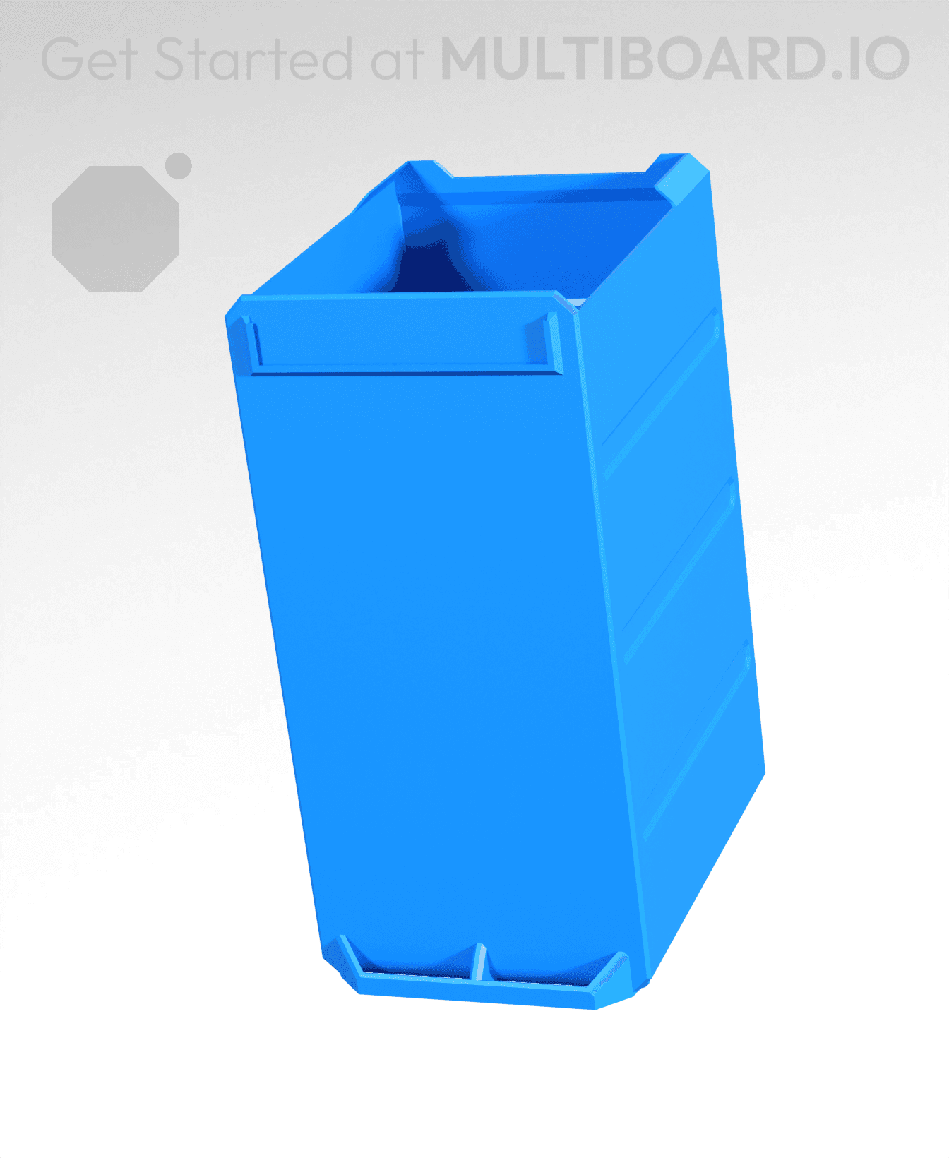 2x4x2.5-Deep - Multibin Simple Drawer 3d model