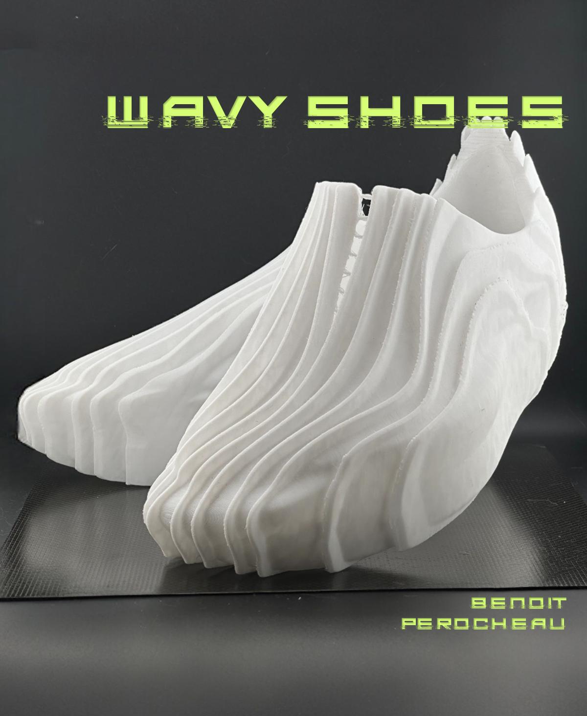 Wearable Wavy shoes 3d model