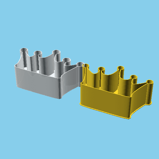 Crown, nestable box (v1) 3d model