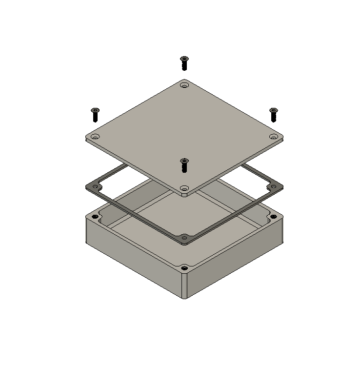 Air tight Box  100x100x20.stl 3d model