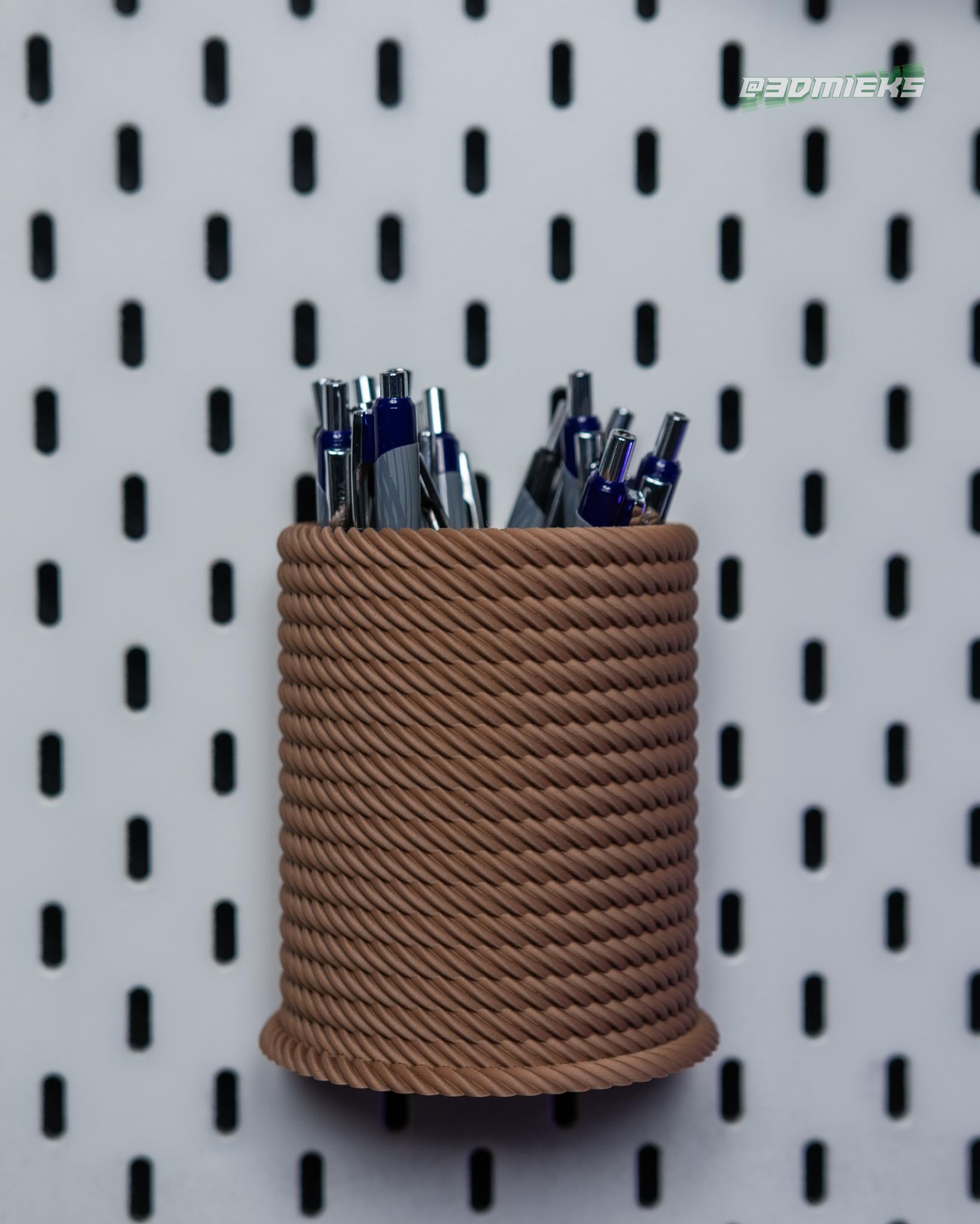Rope Series | Pencil Holder Cup for IKEA Skadis Boards 3d model