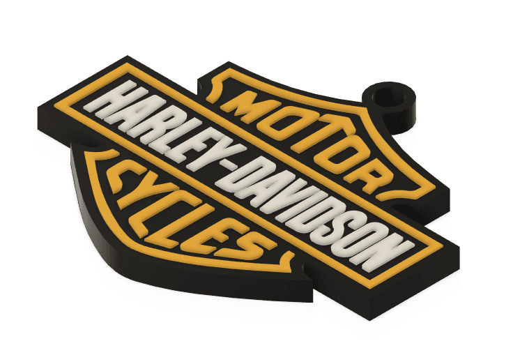 Keychain: Harley Davidson I 3d model