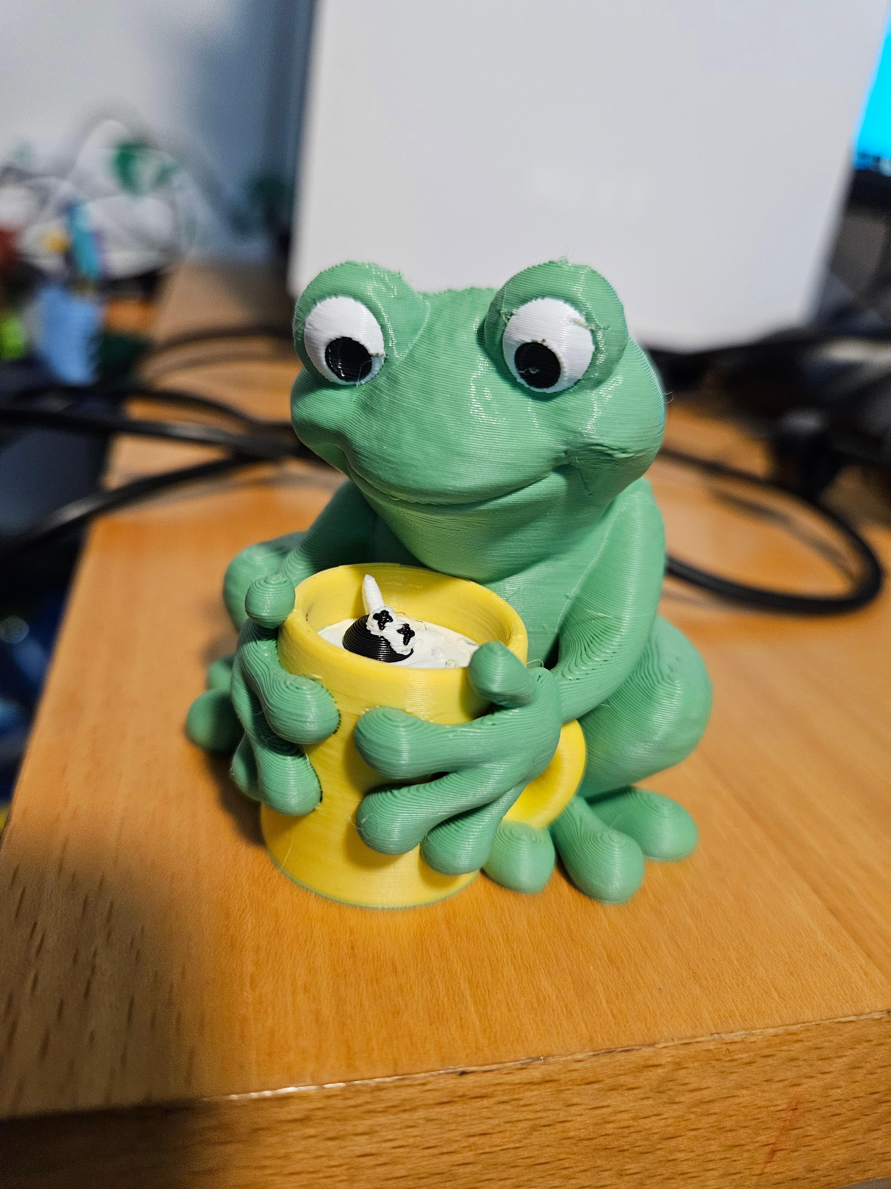Tea Time Frog 3d model