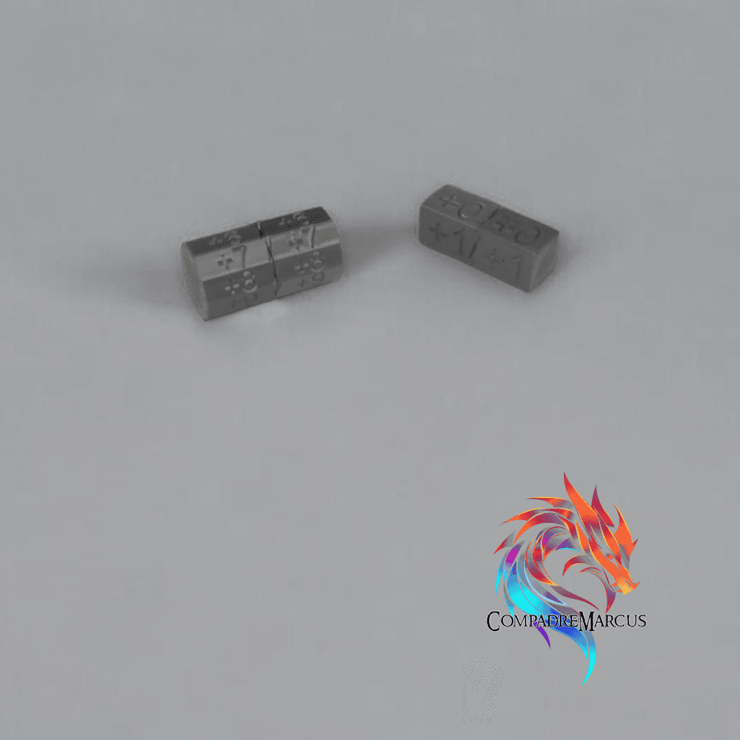 Set Counters  Attack/Defense MTG  / Set of 2 / No supports 3d model