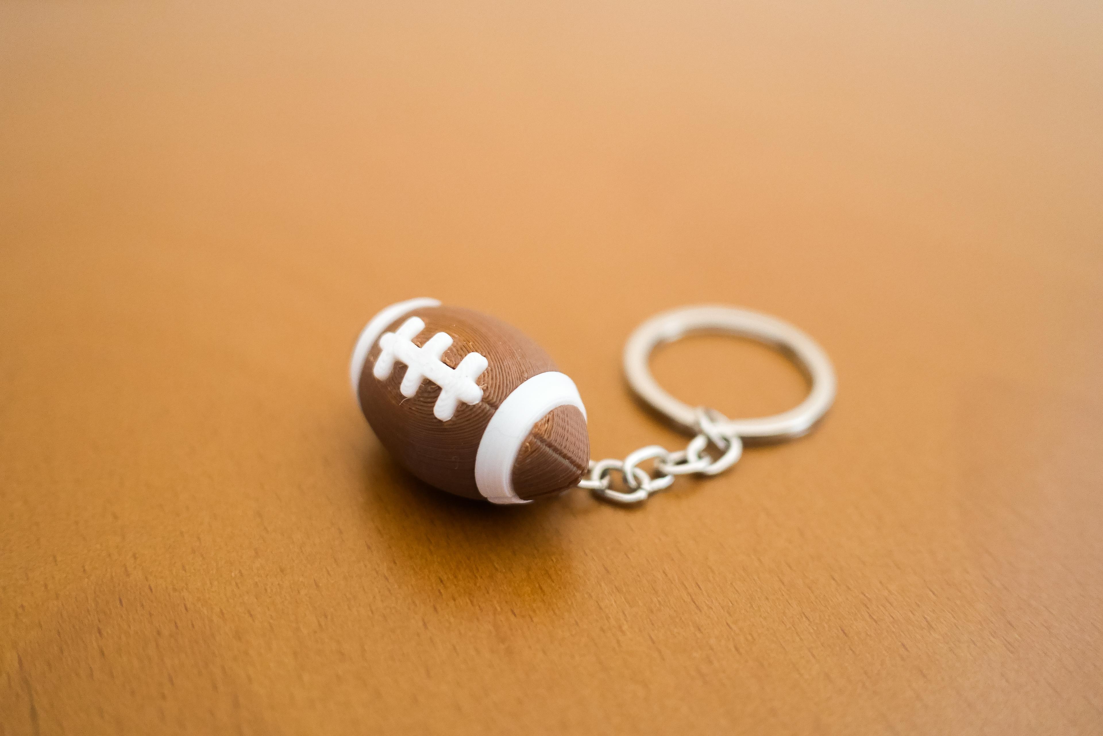 Seamless Football Keychain / Earrings 3d model