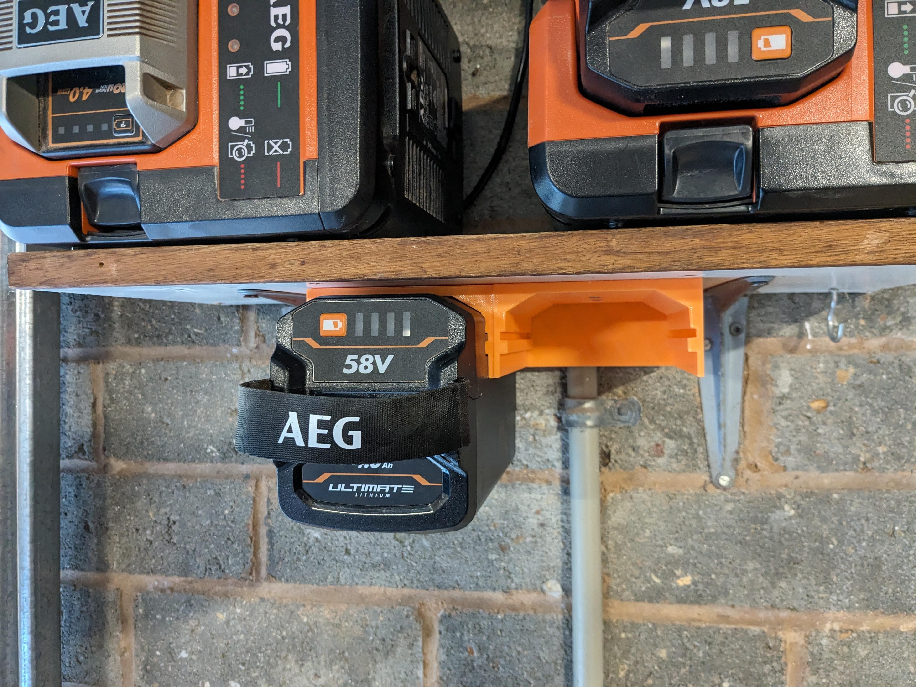 AEG 58V battery holder 3d model