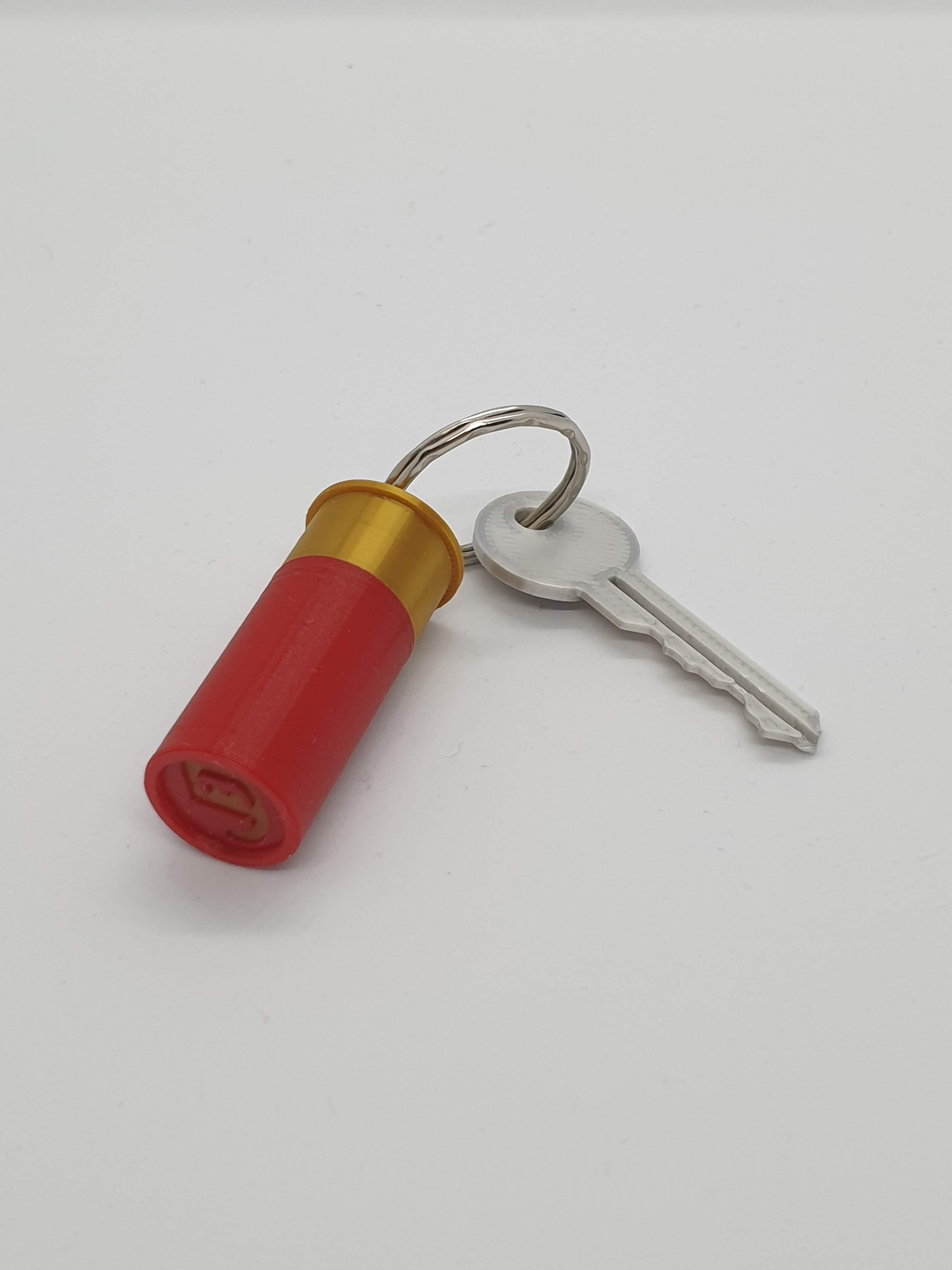 Shotgun Shell Keychain Stash Container 3d model