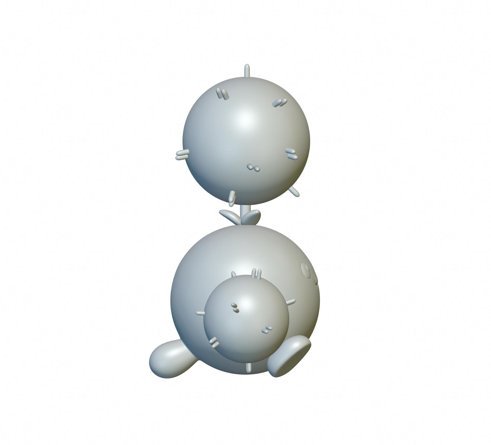 Pokemon Jumpluff #189 - Optimized for 3D Printing 3d model