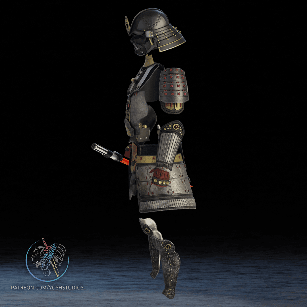 Sengoku Darth Vader Costume 3D Print File STL 3d model