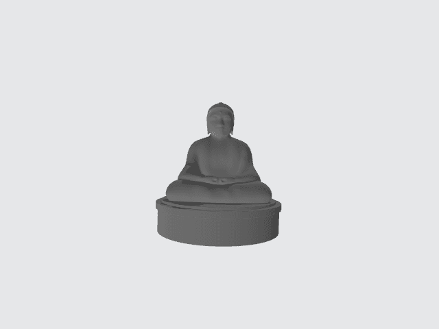 Buddha statue.obj 3d model