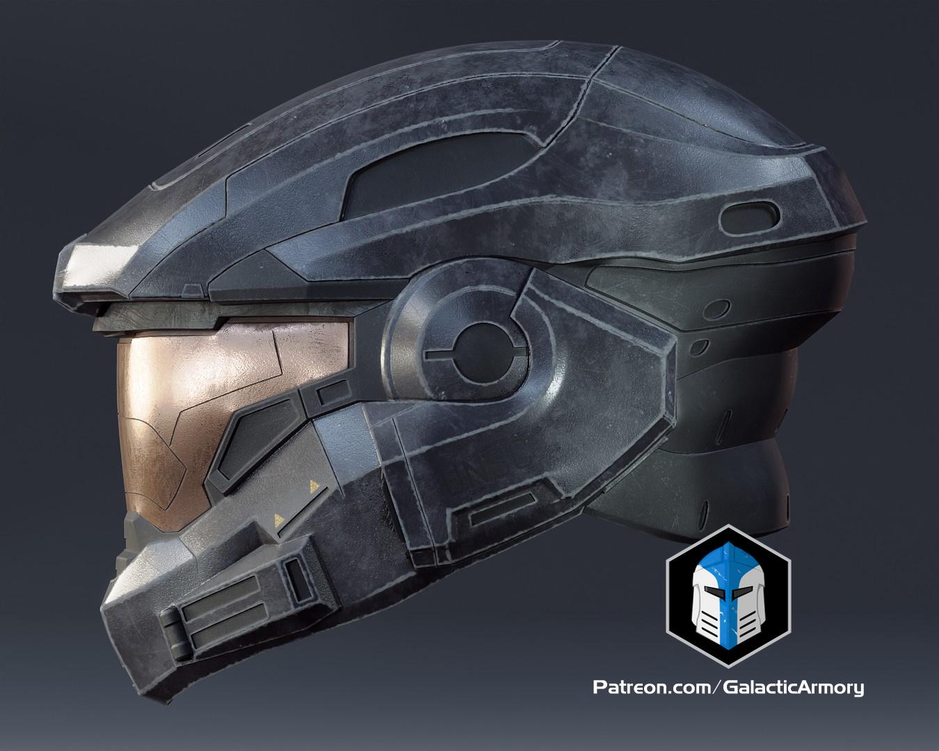 Halo Reach Noble 6 Helmet - 3D Print Files 3d model