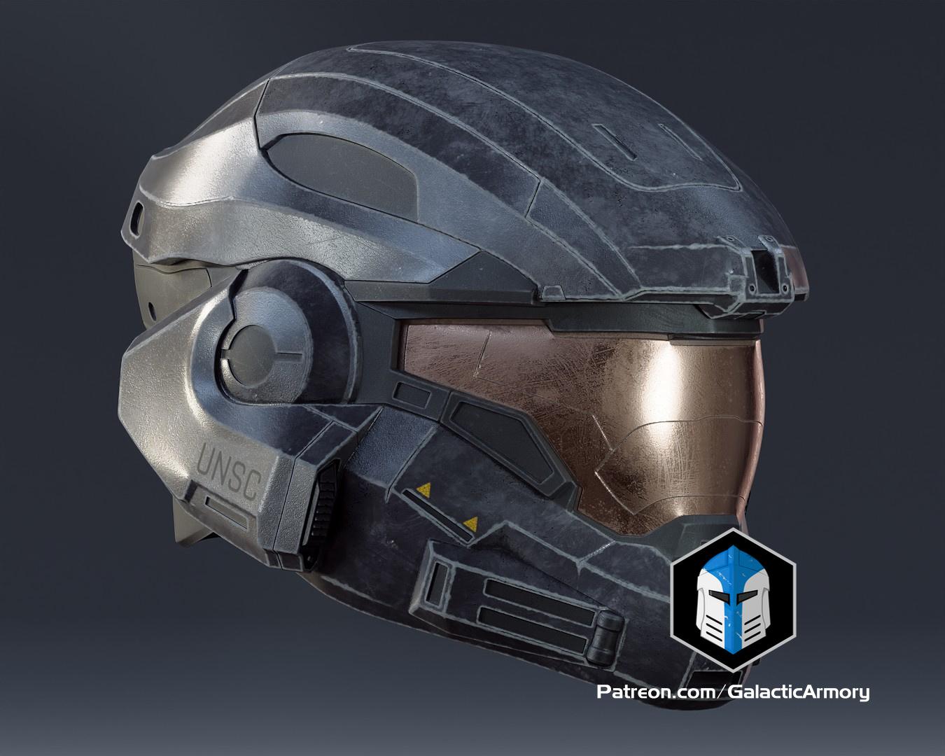 Halo Reach Noble 6 Helmet - 3D Print Files 3d model
