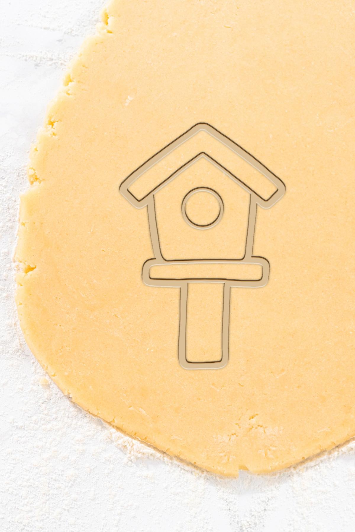 Birdhouse Cookie Cutter, Biscuit Cutter 3d model