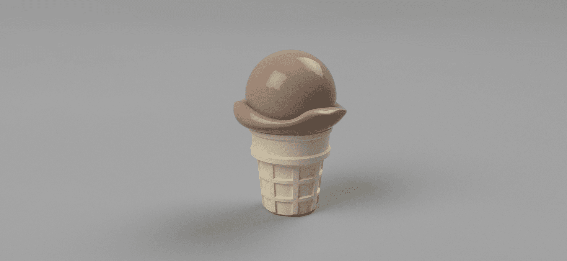 Novelty Ice Cream Cone Containers 3d model