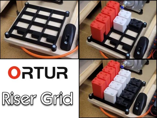 Ortur Accessory - Riser grid holder 3d model