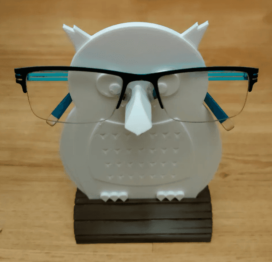 OWL ON BRANCH-Eyeglass stand 3d model