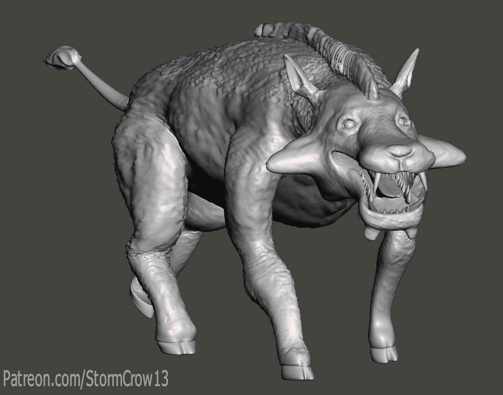 Hell Pig (Entelodont) 3d model