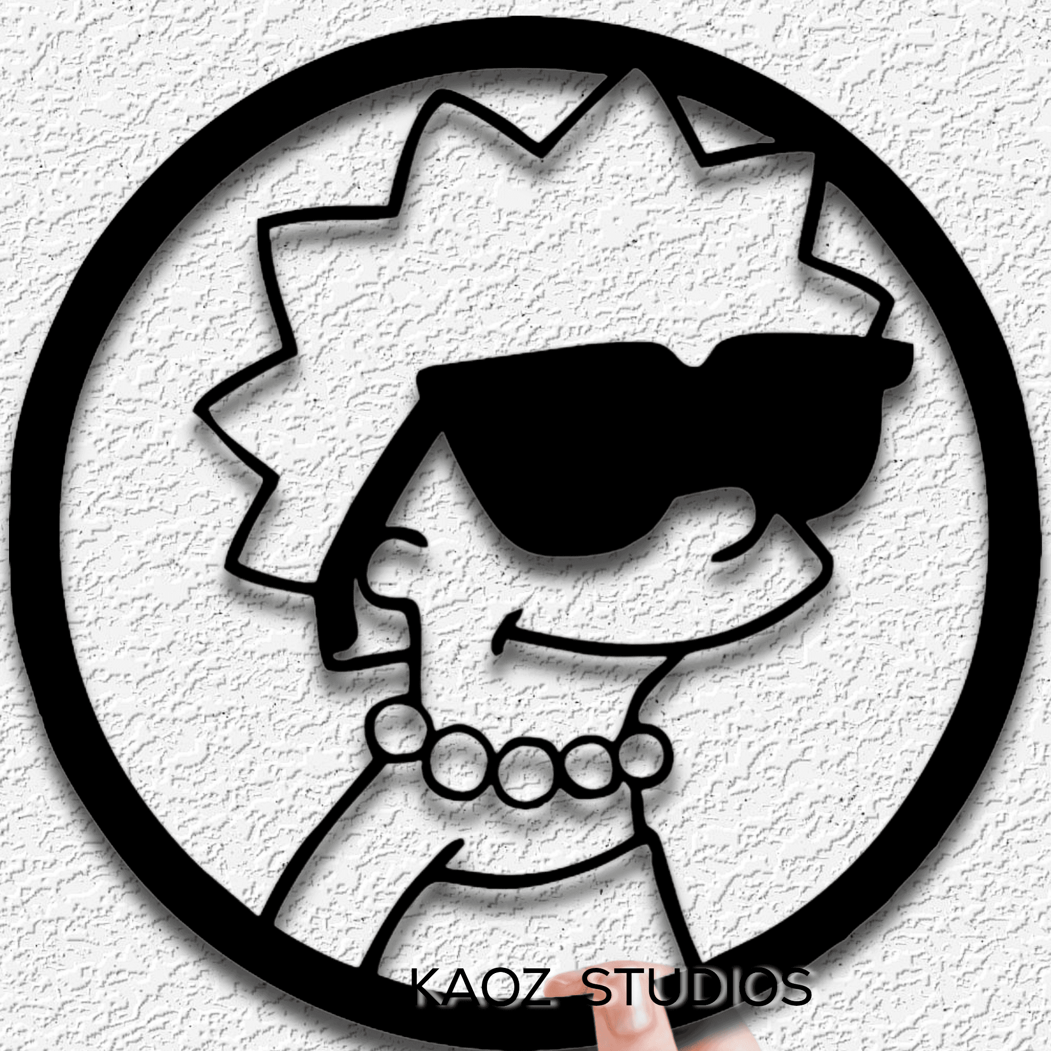 Lisa wall art The Simpson wall decor fanart 3d model