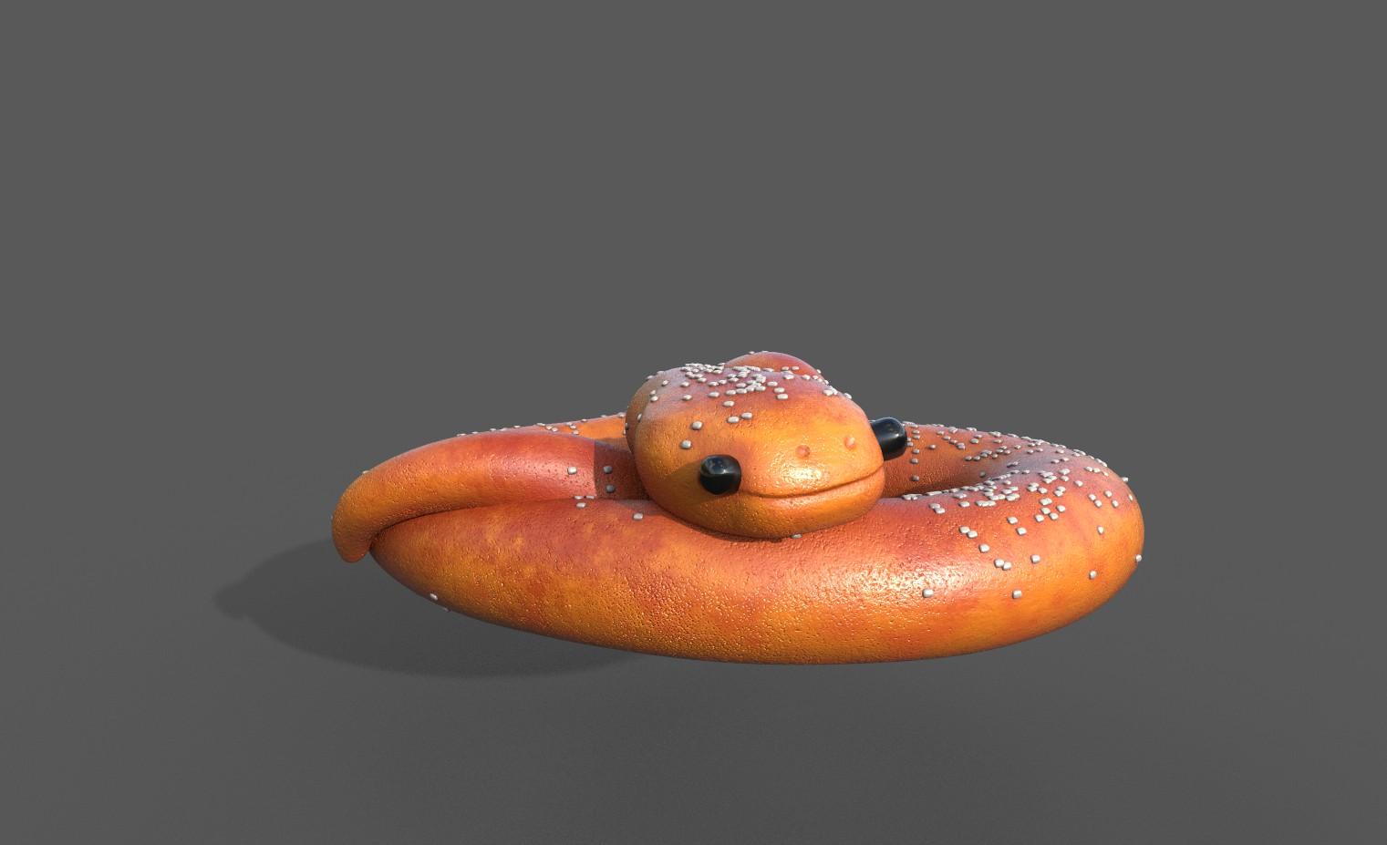 Pretzel Snake 3d model