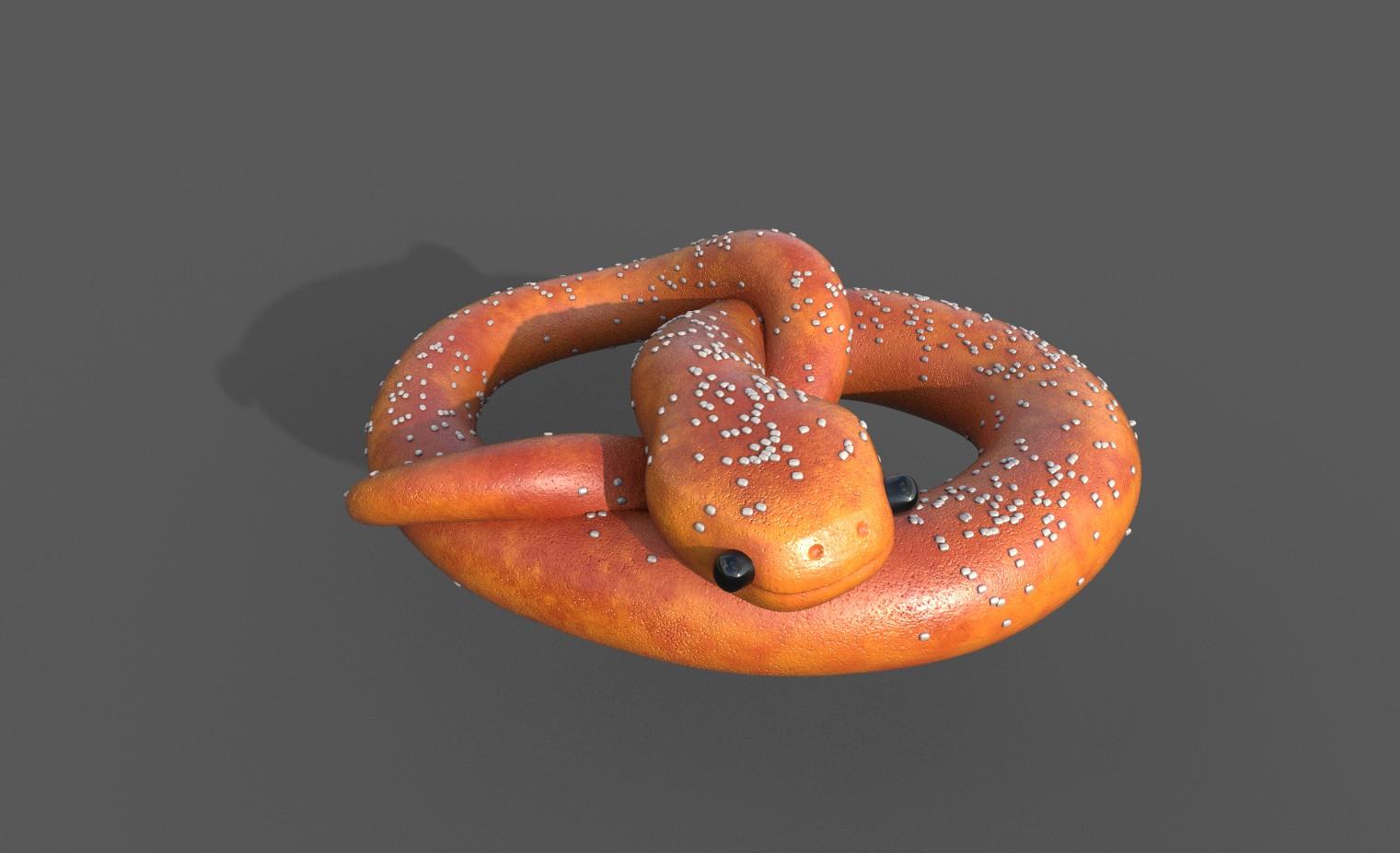 Pretzel Snake 3d model
