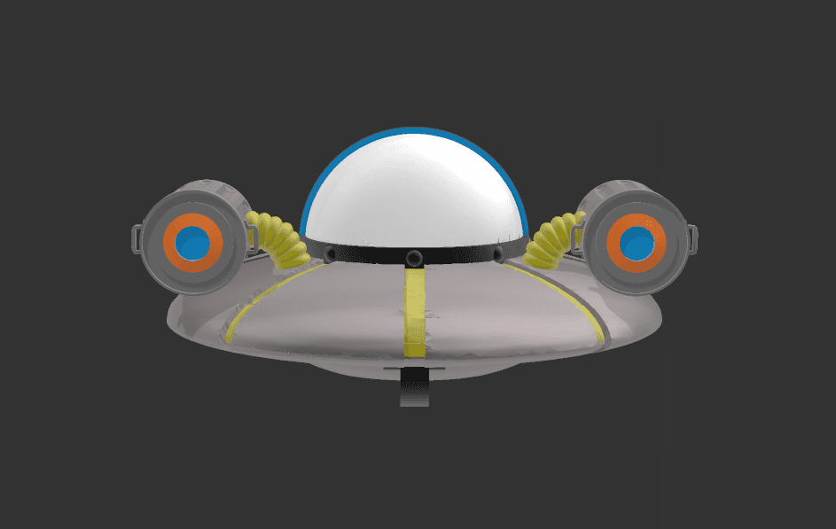 Rick and Morty ship 3d model