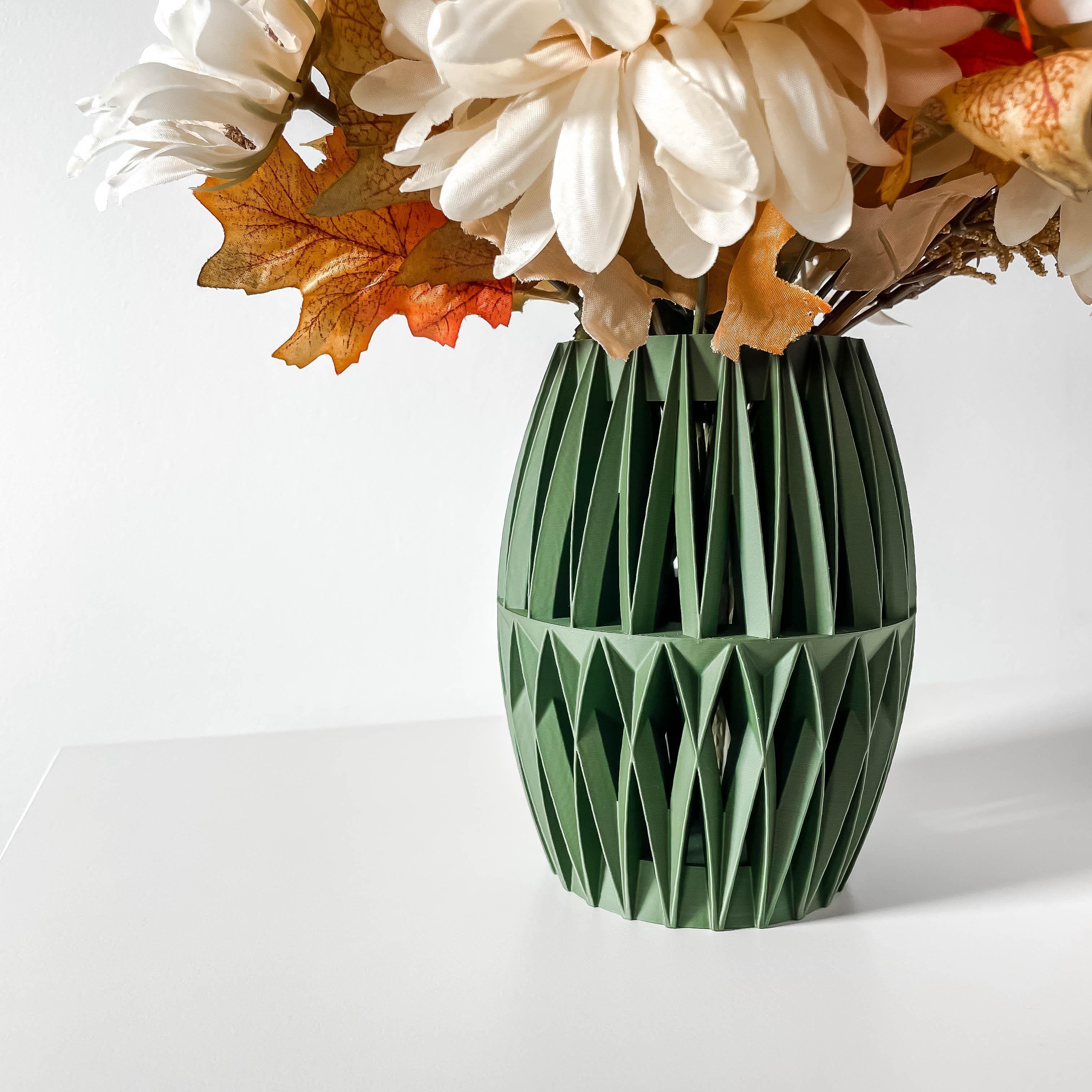 The Reni Vase, Modern and Unique Home Decor for Dried and Preserved Flower Arrangement 3d model