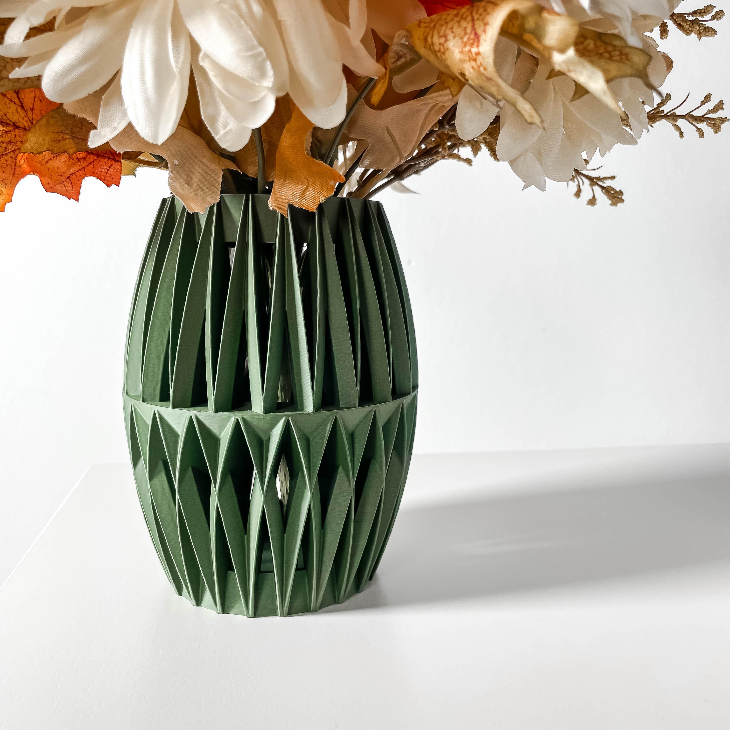 The Reni Vase, Modern and Unique Home Decor for Dried and Preserved Flower Arrangement 3d model
