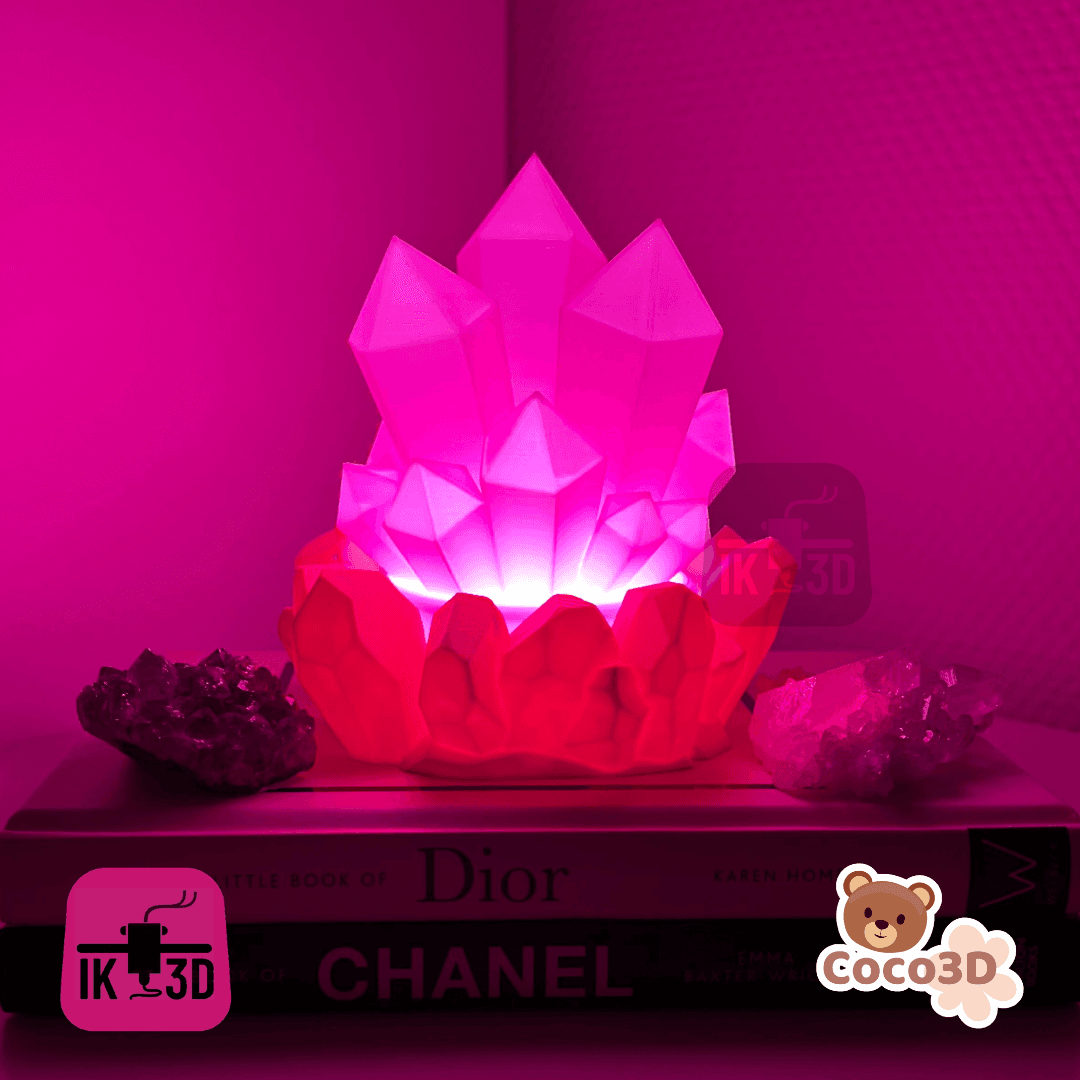 Crystals Lamp or Decoration / No Supports 3d model
